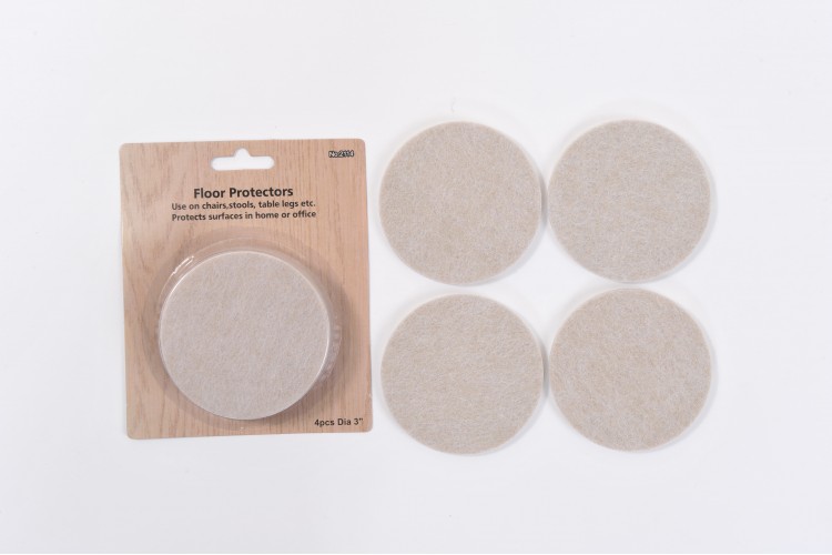 4-Piece Felt Packet – 3-inch (75mm) Diameter – 5mm Thick – Small Own Card – STR-13-SOC